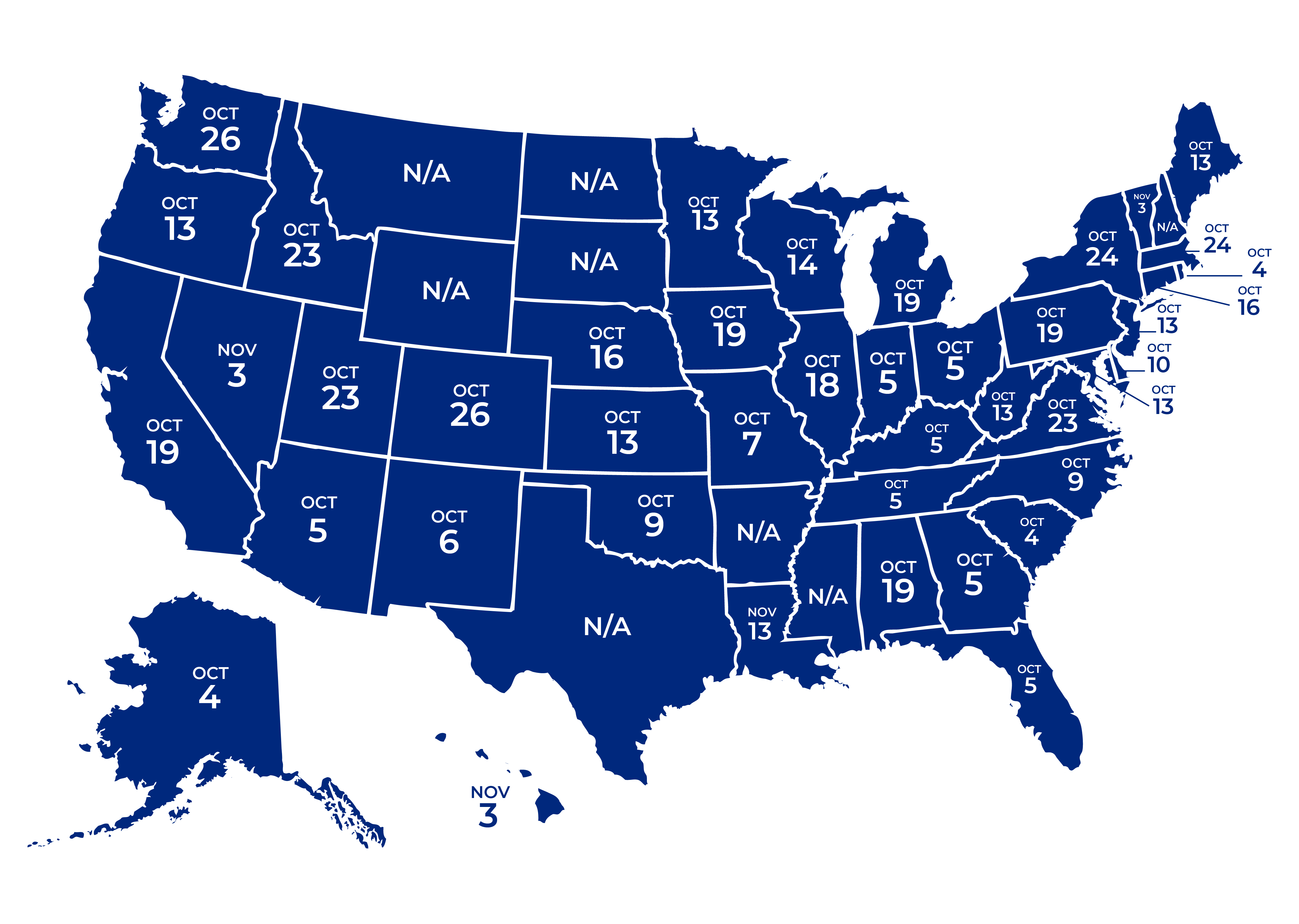 Map of states